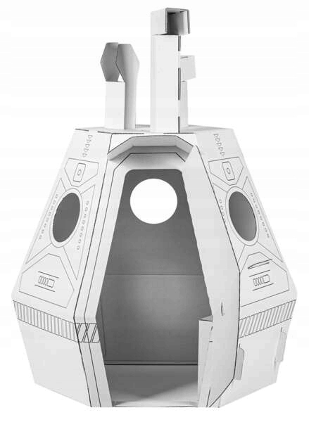 Kartonowy Kapsuła Ratunkowa do malowania i samodzielnego złożenia Tektorado