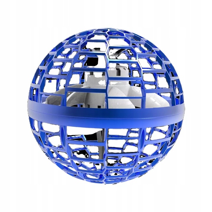 LATAJĄCY DYSK UFO MINI DRON PIŁKA KULA ŚWIECĄCA LED FLYNOVA SPINNER KULA