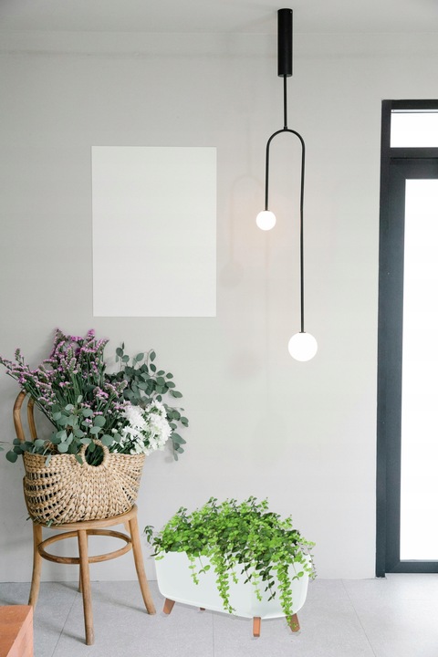 Doniczka na nóżkach Gracia Case DGCL400 Biała