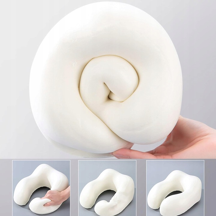 PODUSZKA TURYSTYCZNA PODRÓŻNA ROGAL NA SZYJĘ Z PIANKI MEMORY DO SAMOLOTU