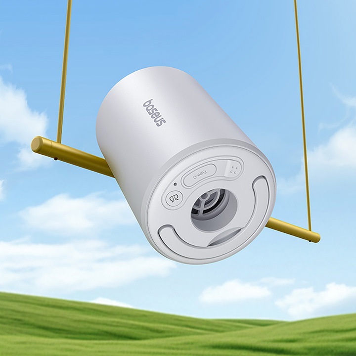 BASEUS POMPKA ELEKTRYCZNA BEZPRZEWODOWA DO MATERACA 240Lmin 2000mAh LATARKA