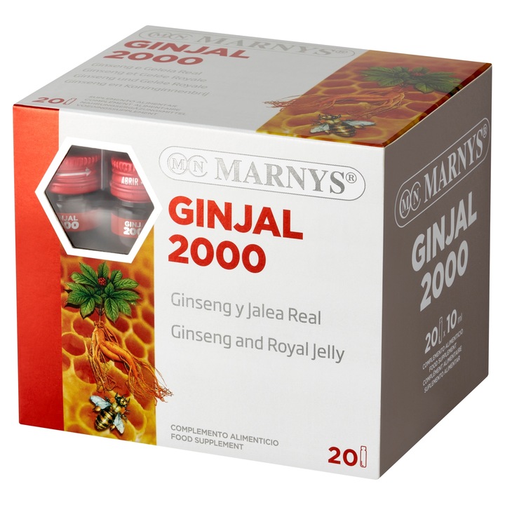 MARNYS GINJAL 2000 Żeń-Szeń i mleczko pszczele 20 fiolek
