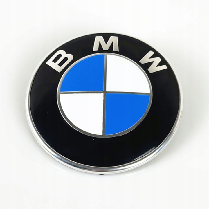 EMBLEMAT ZNACZEK LOGO BMW NA MASKĘ TYŁ PRZÓD 82MM E30E34E38E39E46E60E61X3X5