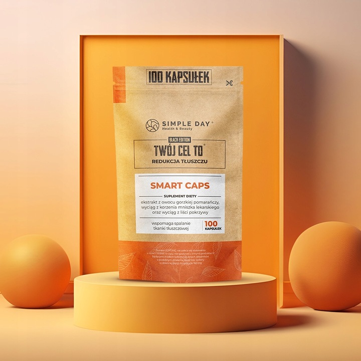 SMART CAPS ODCHUDZANIE METABOLIZM REDUKCJA WAGI ENERGIA WITALNOŚĆ 100 KAPS