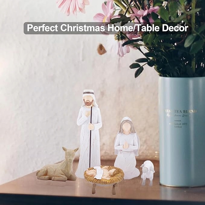 FIGURKI DO SZOPKI BOŻENARODZENIOWEJ 5 SZTUK MARYJA JÓZEF Rc