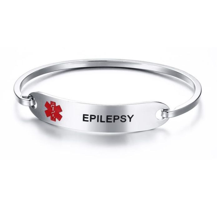 Bransoletka MEDYCZNA BANGLA z Twoim GRAWEREM