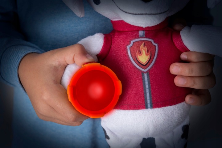 PSI PATROL MARSHALL LAMPKA NOCNA MÓWIĄCA MASKOTKA 32 CM