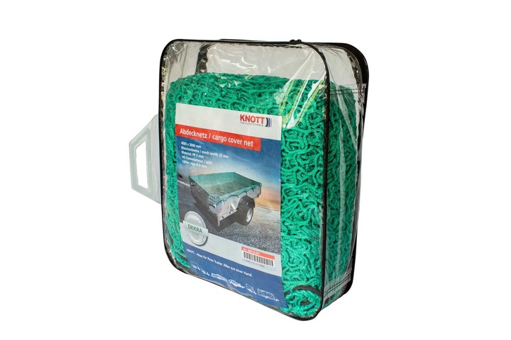 Siatka zabezpieczająca na przyczepkę 150x270 z gumą transportowa ochronna