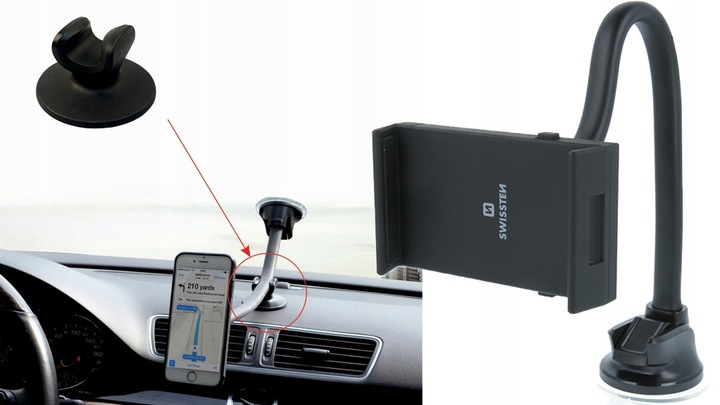 SWISSTEN Samochodowy uchwyt na tablet tel do 10"