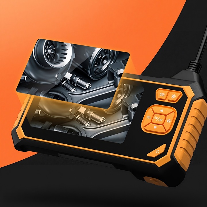 KAMERA INSPEKCYJNA ENDOSKOP 3M LCD HD 4,3" 8MM FULL HD 360° MICRO SD 64GB