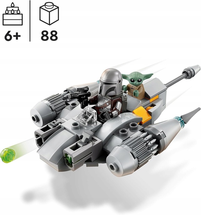 LEGO Star Wars Myśliwiec N-1 Mandalorianina w mikroskali klocki 75363 Grogu