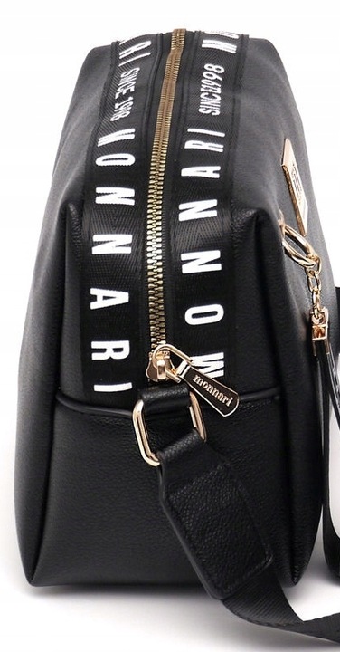 Torebka listonoszka Monnari BAG0170-020 ekoskóra czarna