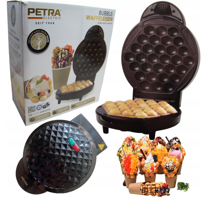 PETRA - Gofrownica bąbelkowa | 1000 W | - Gofry bąbelkowe