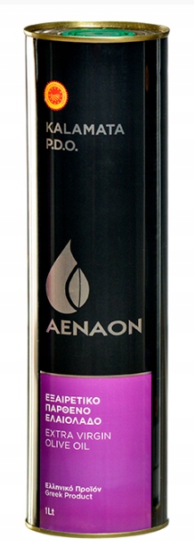 OLIWA Z OLIWEK EXTRA VIRGIN KALAMATA P.D.O. 1l PUSZKA AENAON GRECKA