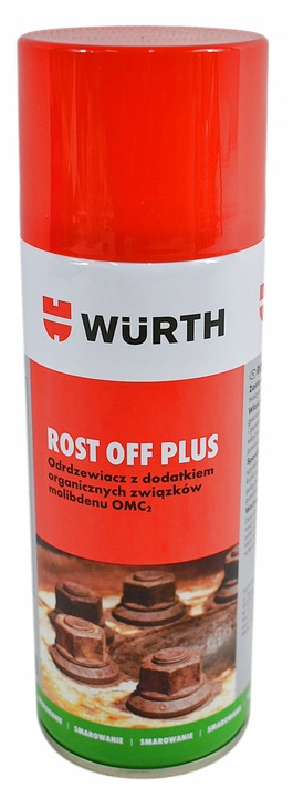 WURTH Odrdzewiacz ROST-OFF PLUS 400ml SMAR OMC2 Efekt Smarowania Zestaw2szt