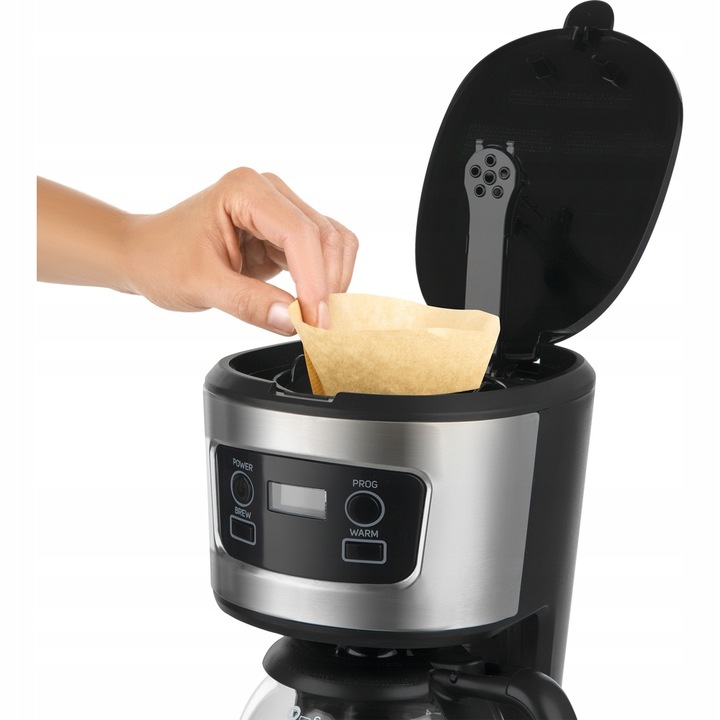 Ekspres przelewowy do kawy Sencor SCE3700BK moc 700W LCD pojemność 0.75L