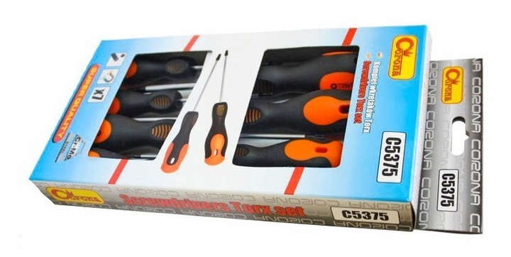 Zestaw Śrubokręty Wkrętaki TORX T6-T30 C5375 Richmann Magnes 7 Sztuk