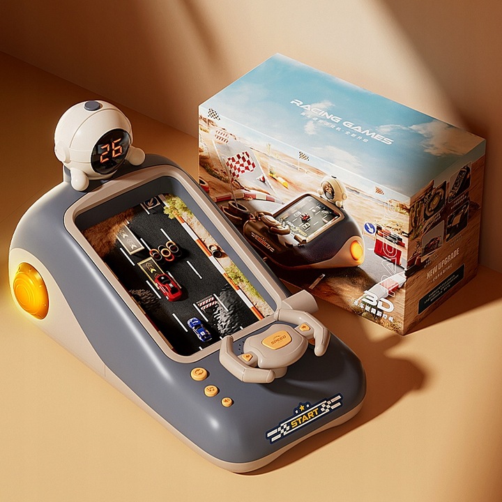 WYŚCIGI GRA KIEROWNICA INTERAKTYWNA MÓWIĄCA PL SYMULATOR JAZDY Chronometraż