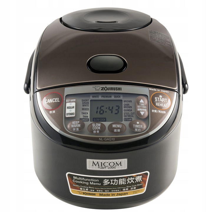 Ryżowar Rice cooker gotowanie na parze Zojirushi Micom NL-GAQ10 1L Czarny