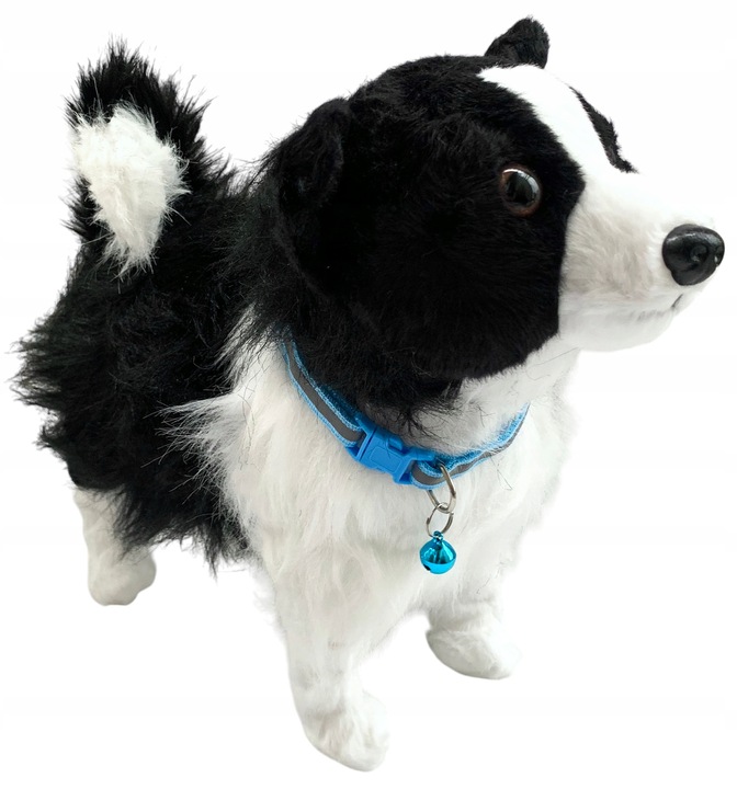 Interaktywny piesek na smyczy chodzi szczeka pies
