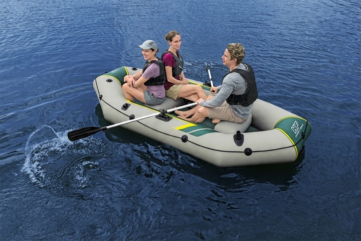 BESTWAY 65160 PONTON RANGER ELITE X3 RAFT SET 3 OS. POMPKA + WIOSŁA