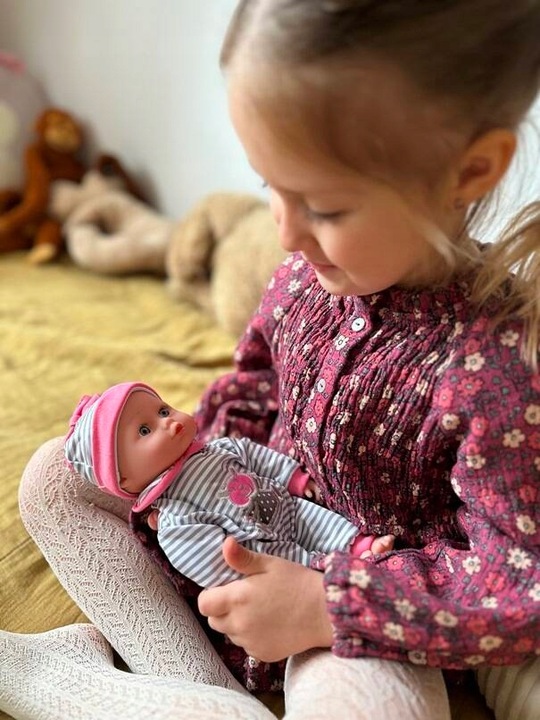 Lalka Bobas Miękka Niemowlę Mówi Śpiewa Interaktywna Niemowlak Mówiąca