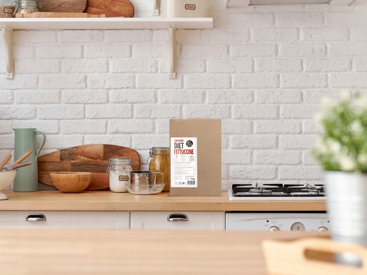 Makaron Konjac - Fettuccine 1000 g diet bezglutenowy KETO bio 1 kg CHEAT