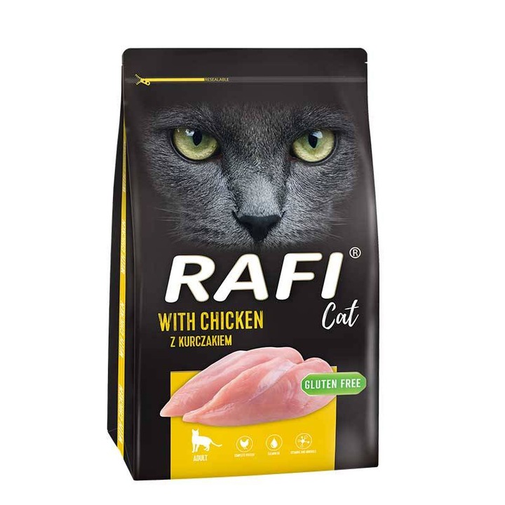RAFI Cat z Kurczakiem 7kg sucha karma dla kota