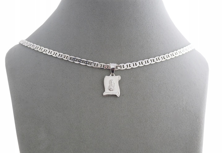 SREBRNY PEŁNY ŁAŃCUSZEK MĘSKI GUCCI Z ZAWIESZKĄ PR. 925 + GRAWER GRATIS