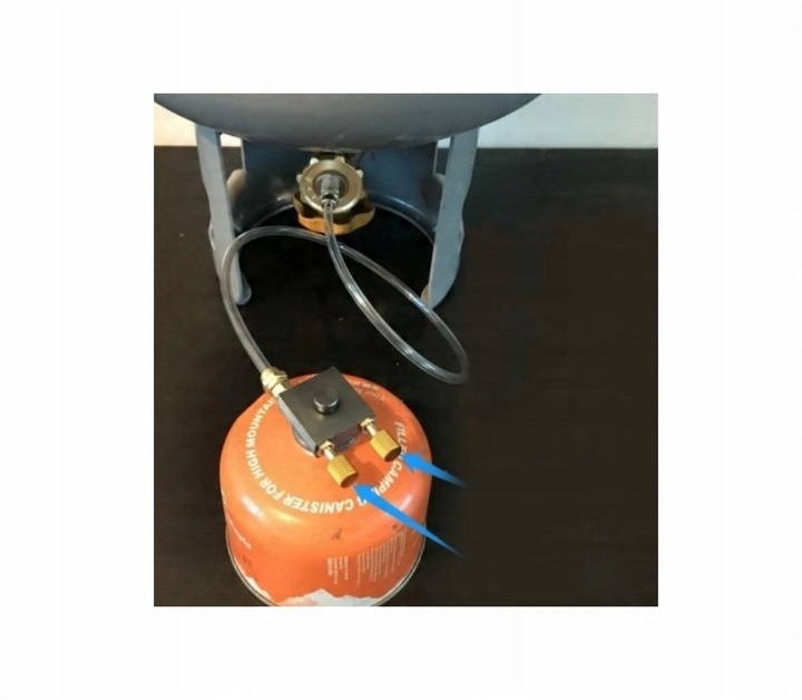 ADAPTER DO NAPEŁNIANIA BUTLI GAZOWEJ KARTUSZY WĄŻ 70CM