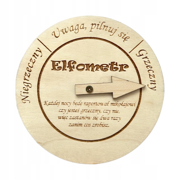 ELFOMETR DLA ELFA PSOTNIKA ON THE SHELF MIERZY GRZECZNOŚĆ DREWNO GADŻET