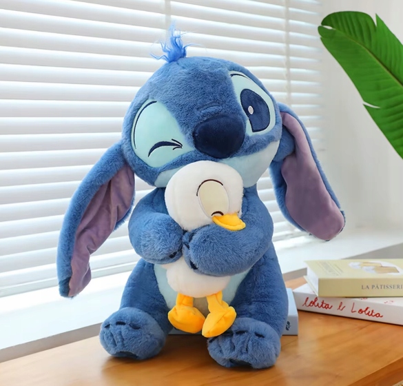 STICH I LILO PLUSZOWA ZABAWKA STITCH Z KACZKĄ 30CM