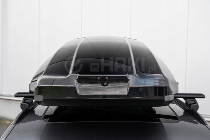 BAGAŻNIK DACHOWY BOX BOKS KUFER HAKR ETERNAL 600 Litrów CZARNY POŁYSK