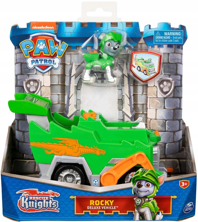 PSI PATROL ODWAŻNI RYCERZE ROCKY POJAZD ŚMIECIARKA