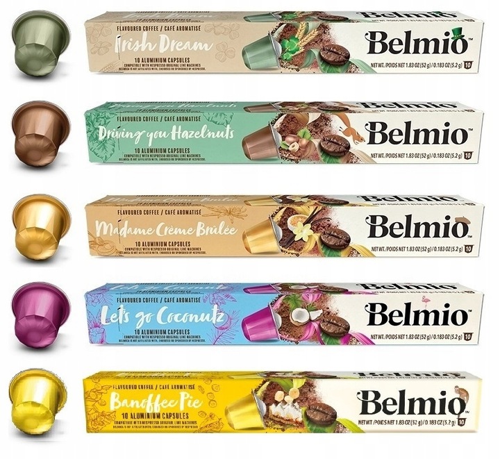 Kawy Belmio KAWY SMAKOWE do Nespresso 50 szt.