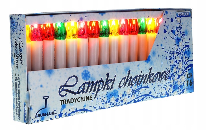 Lampki choinkowe tradycyjne Światełka na choinkę Retro PRL Żabki Świeczki 5
