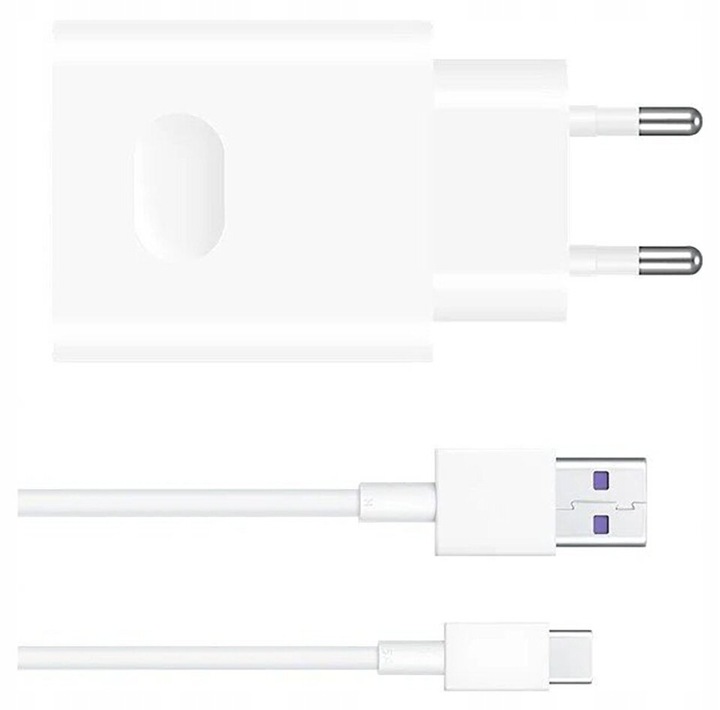 Ładowarka sieciowa 25W Huawei SuperCharge + kabel USB typ C ORYGINALNA
