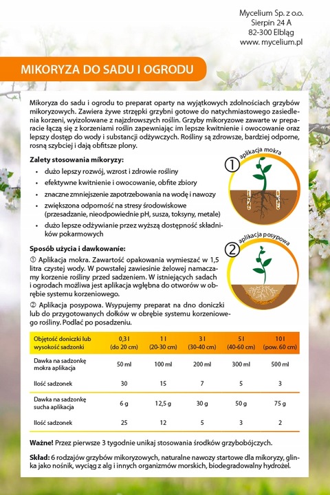 Grzybnia mikoryzowa POMIDORY i PAPRYKA