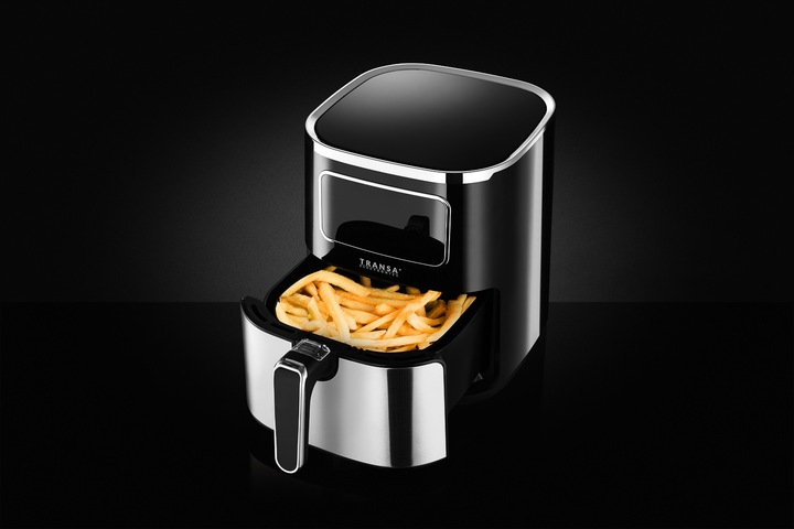 FRYTKOWNICA BEZTŁUSZCZOWA INOX TIMER 6 PROGRAMÓW XXL TRANSA 5L 1700W