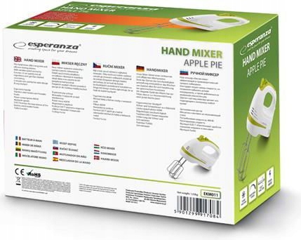 MIKSER RĘCZNY ROBOT KUCHENNY 400W 4 KOŃCÓWKI TURBO