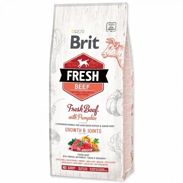 BRIT FRESH BEEF PUPPY LARGE 12KG