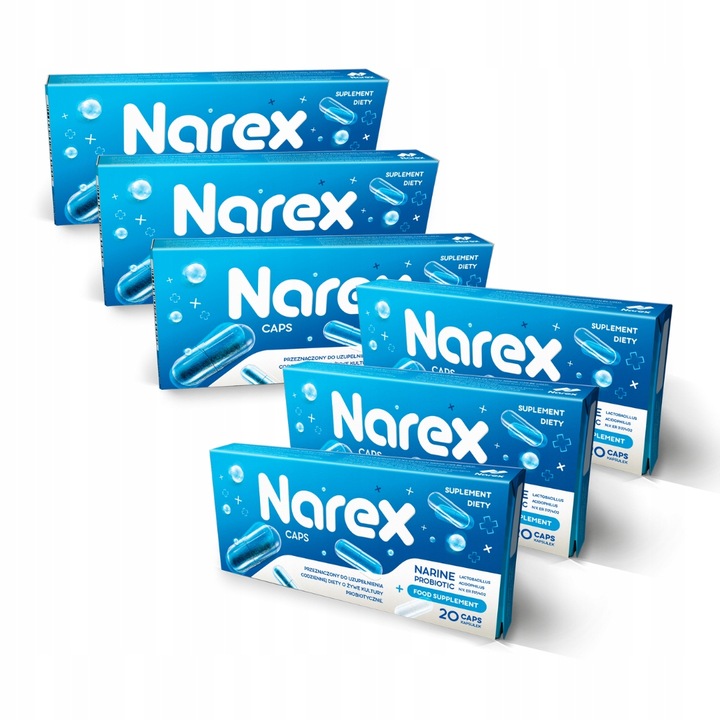 Narex Caps - probiotyk Narine - zestaw miesięczny