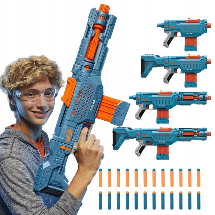 PISTOLET NERF ELITE 2.0 ECHO CS-10 4W1 +24 STRZAŁKI
