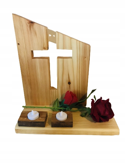 STROIKI na GRÓB STROIK na CMENTARZ KRZYŻ w drewnie