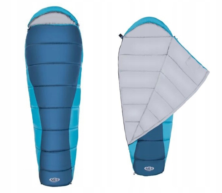 Ciepły turystyczny śpiwór pod namiot campingowy 220 x 80cm Nils Camp NC2012
