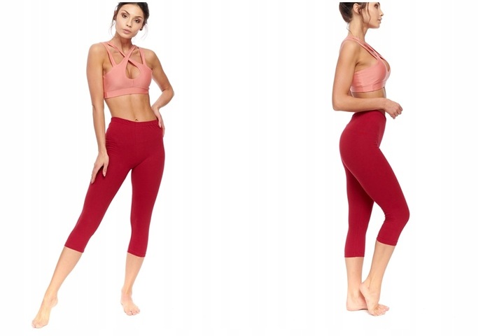 LEGGINSY GETRY 3/4 BAWEŁNIANE MIX KOLORÓW 4XL