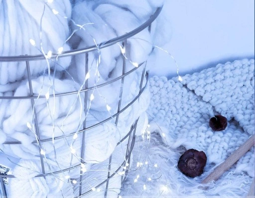 LAMPA SOLARNA GIRLANDA OGRODOWA 100 LED ZIMNA 12m