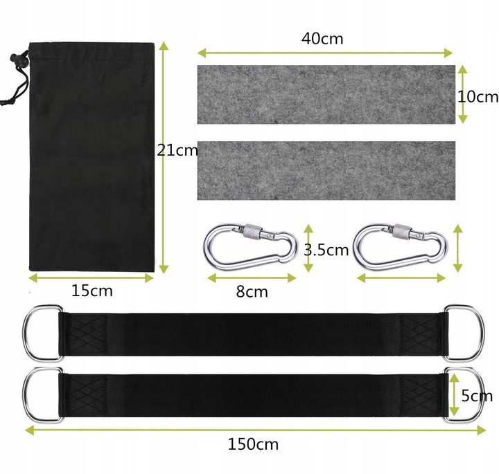 Mocowanie Huśtawki, Zestaw do Mocowania Hamaka