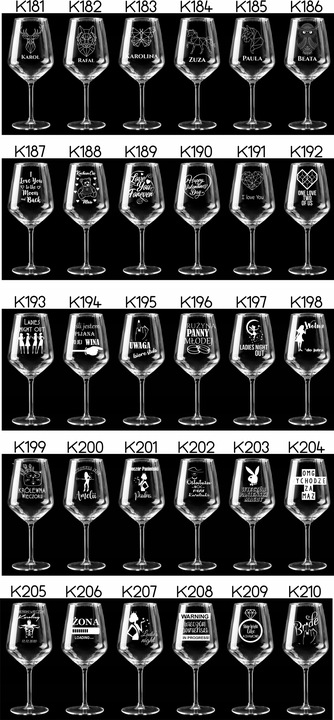 Kieliszek do wina XXL z grawerem prezent dla niej Dzień Kobiet WALENTYNKI