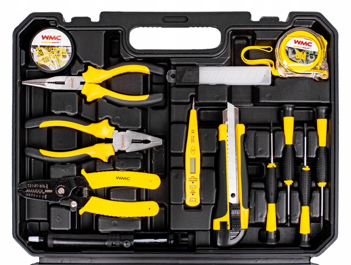 ZESTAW NARZĘDZI DLA ELEKTRYKA KLUCZ MIERNIK PRĄDU